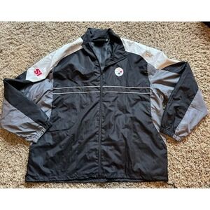 Dunbrooke NFL‎ Team Pittsburgh Steelers SI FullZip Windbreaker Jacket Sz 2XL